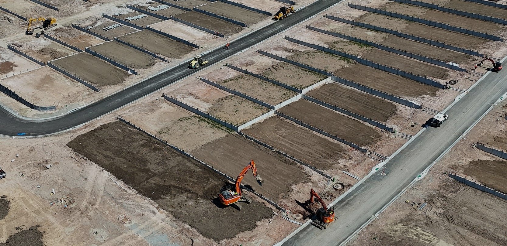 6D Civil roadworks aerial